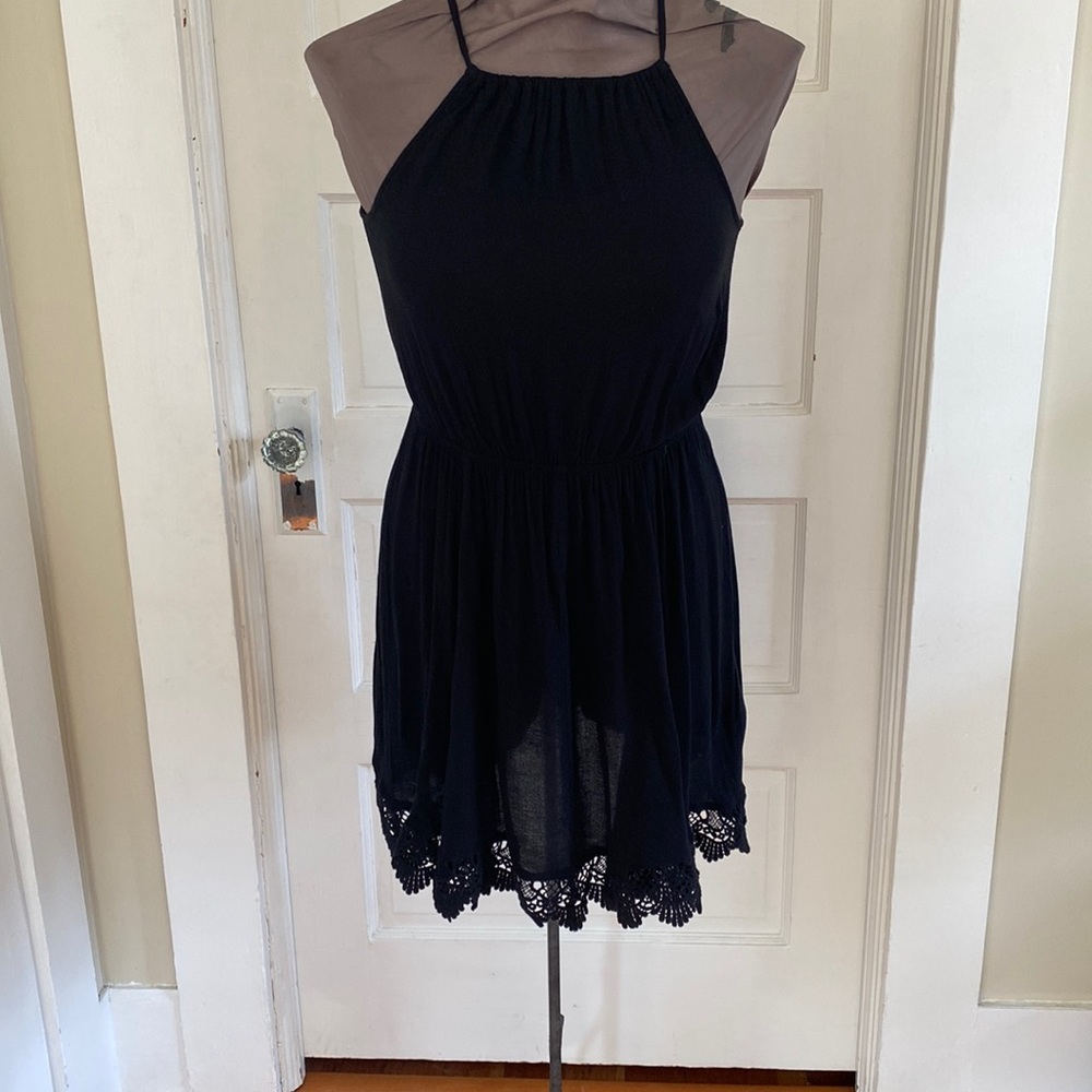 Urban Outfitters Ecote LBD‎ Black Halter Sundress XS